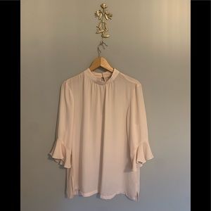 H&M high neck pink blouse